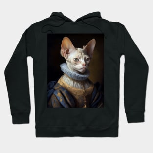 Royal Portrait of a Devon Rex Cat Hoodie